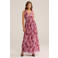 WE Fashion midi jurk roze