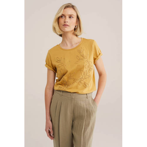 WE Fashion T-shirt oker afbeelding