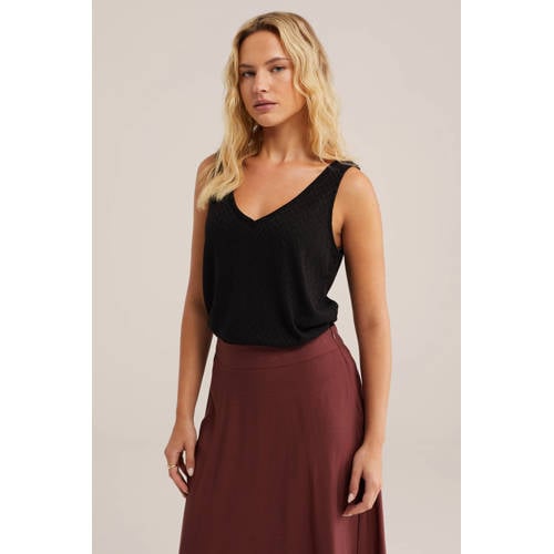 WE Fashion top zwart afbeelding