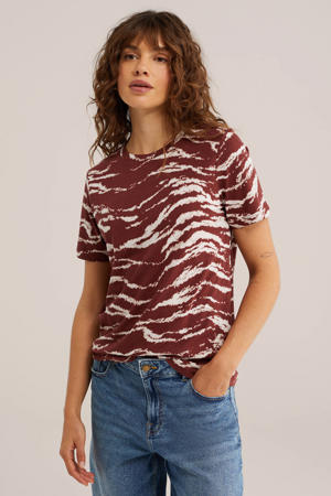 T-shirt donkerrood