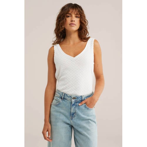 WE Fashion top wit afbeelding