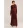 WE Fashion kanten midi rok rood