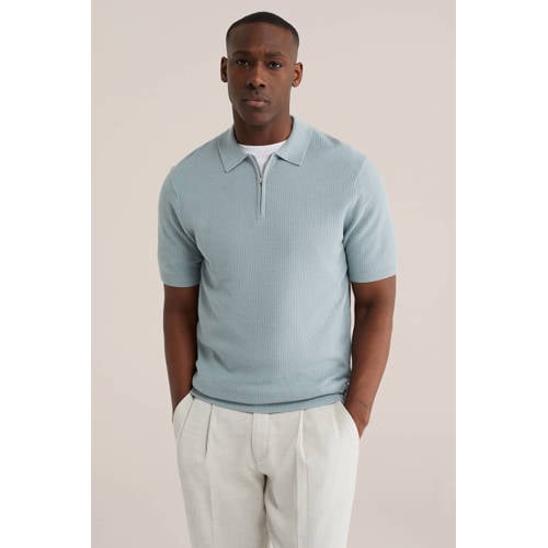 WE Fashion regular polo groen afbeelding