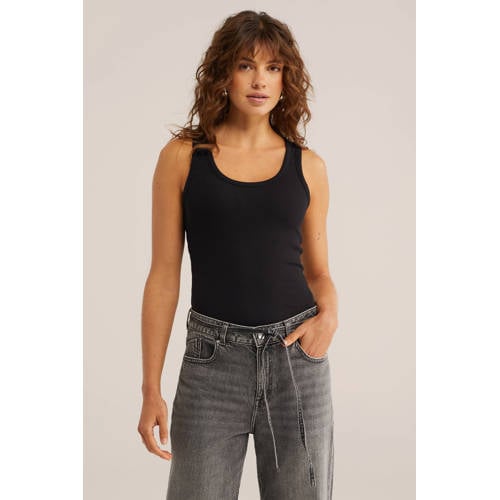 WE Fashion top zwart afbeelding