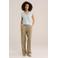 WE Fashion T-shirt met linnen grijsblauw