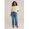 WE Fashion Curve top lichtgeel