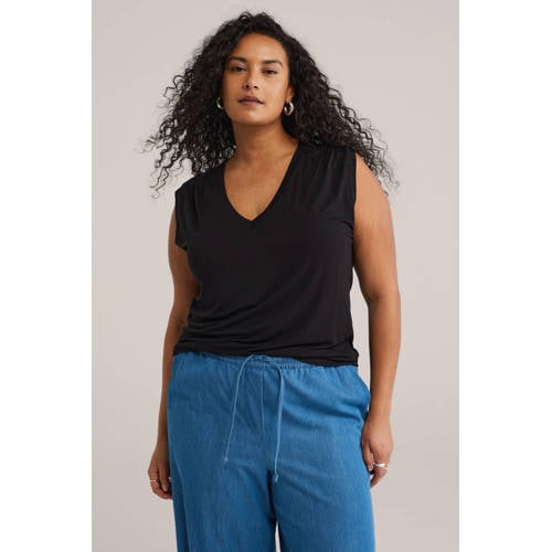 WE Fashion top zwart afbeelding