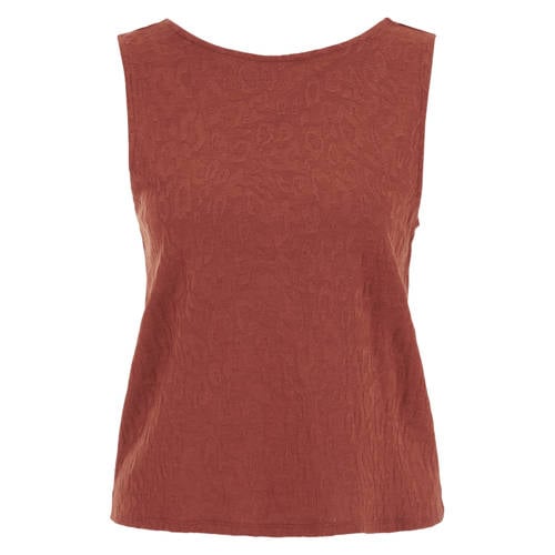 WE Fashion top roodbruin afbeelding