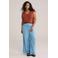 WE Fashion Curve top donker oranje