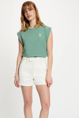 gestreept T-shirt groen