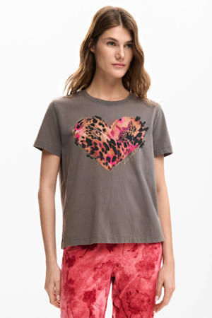 T-shirt lichtgrijs