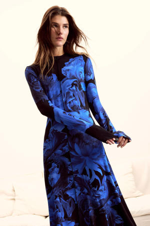 maxi jurk blauw