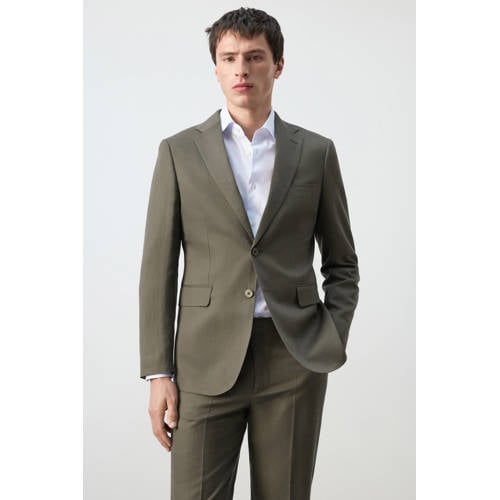 Mango Man colbert kaki afbeelding