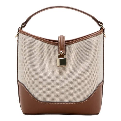 Mango crossbody tas beige afbeelding