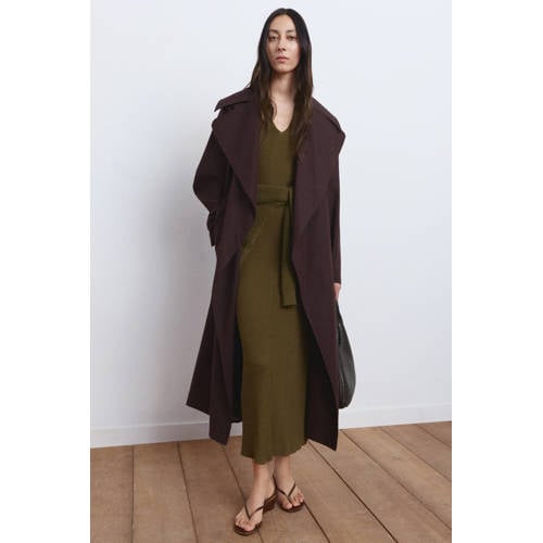 Mango maxi jurk kaki afbeelding