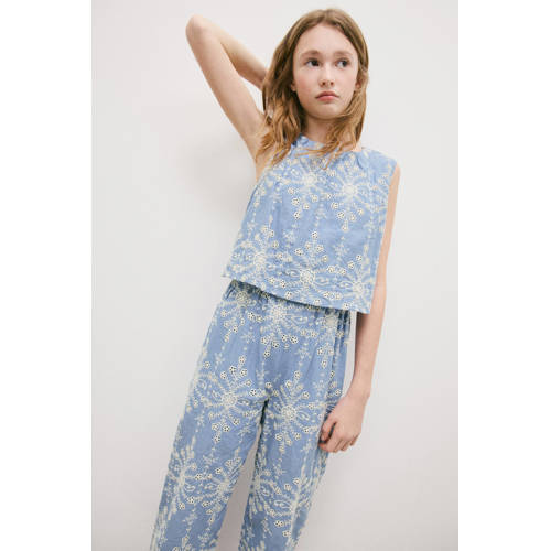 Mango Kids jumpsuit blauw
