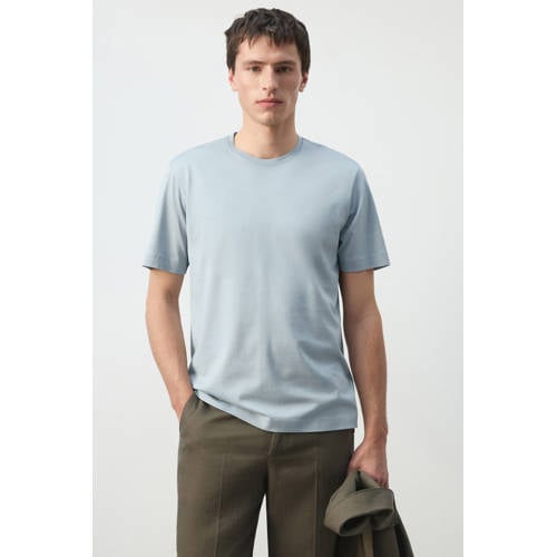 Mango Man regular T-shirt blauw afbeelding