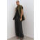Mango regular waist balloon broek zwart