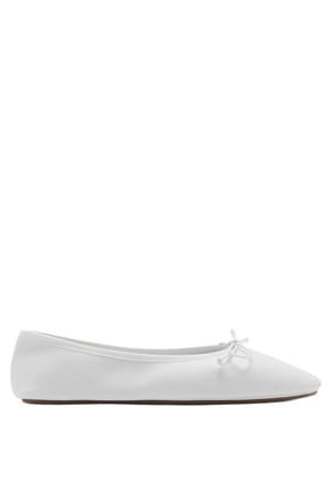 leren ballerina's wit