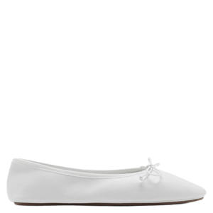 leren ballerina's wit