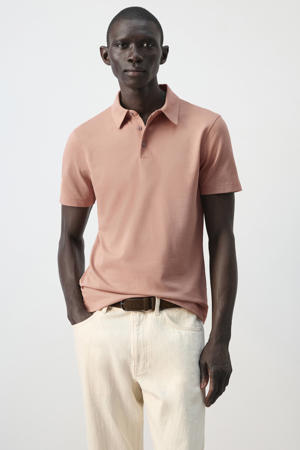 slim polo oranje