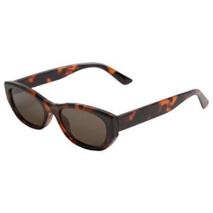 zonnebril met tortoise print donkerbruin