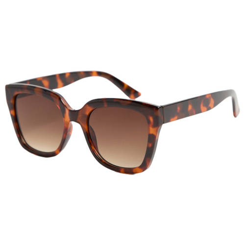 Mango zonnebril met tortoise print bruin afbeelding