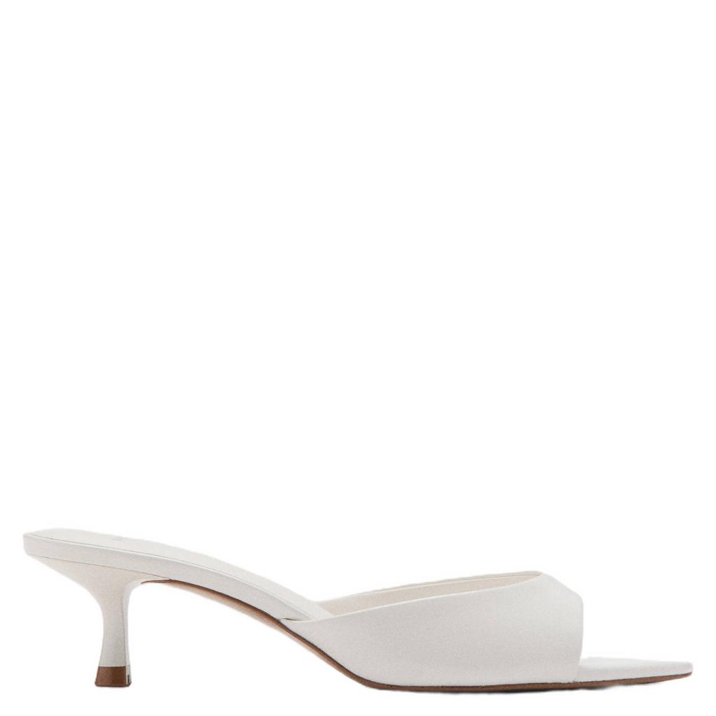 Witte dames Mango leren muiltjes van imitatieleer