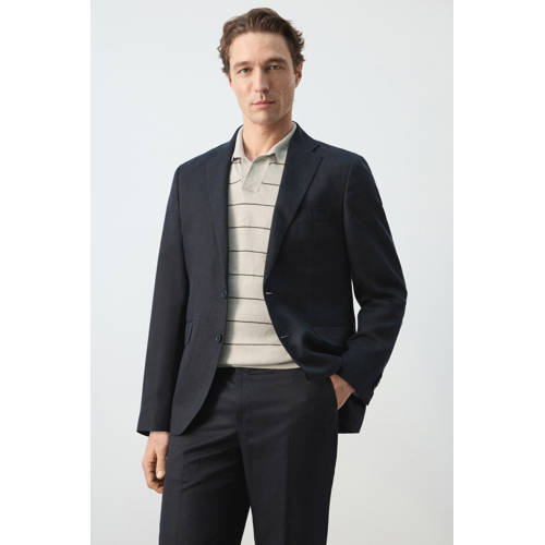 Mango Man colbert donkerblauw afbeelding