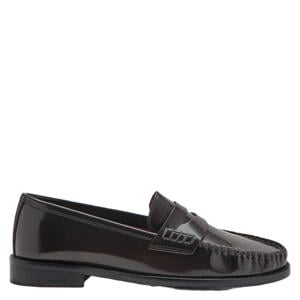 leren loafers donkerbruin