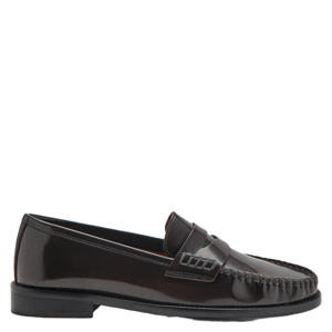 leren loafers donkerbruin