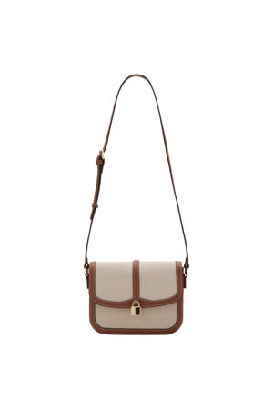 crossbody tas beige