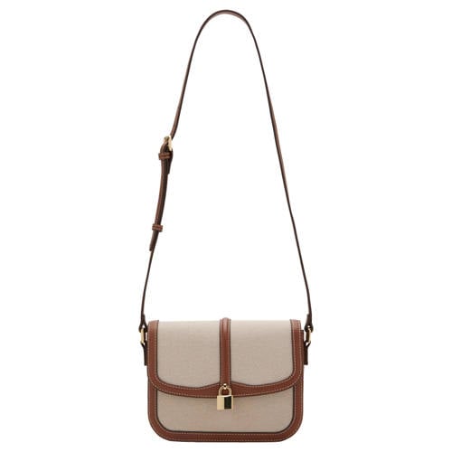 Mango crossbody tas beige afbeelding