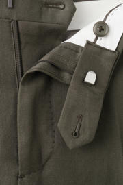thumbnail: Mango Man slim pantalon met linnen groen