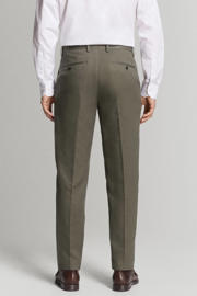 thumbnail: Mango Man slim pantalon met linnen groen