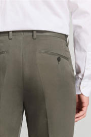 thumbnail: Mango Man slim pantalon met linnen groen