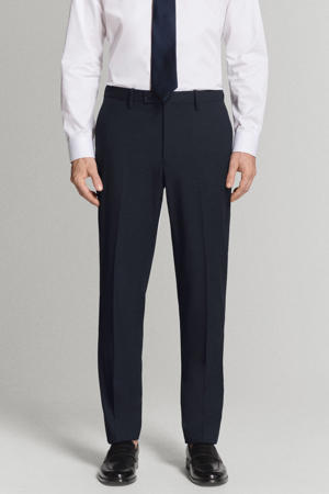 slim pantalon donkerblauw