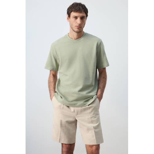 Mango Man regular T-shirt groen afbeelding