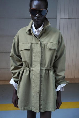 denim parka lichtkaki