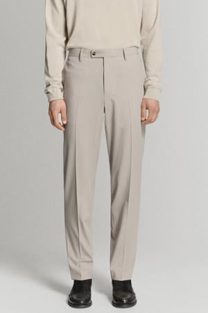 slim pantalon beige