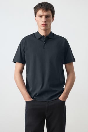 regular polo donkerblauw