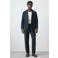Mango Man slim pantalon donkerblauw
