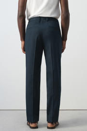 thumbnail: Mango Man slim pantalon donkerblauw