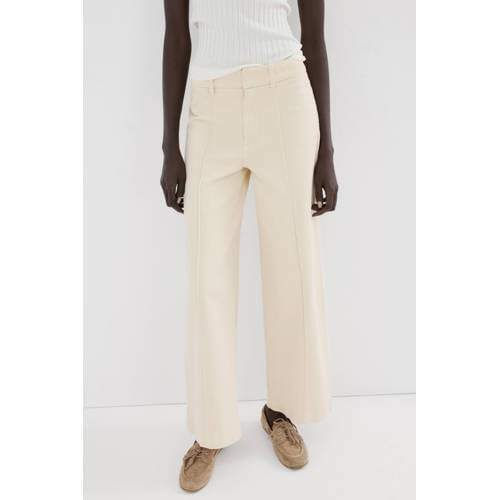 Mango tapered jeans beige afbeelding