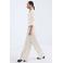 Mango wide leg jeans ecru