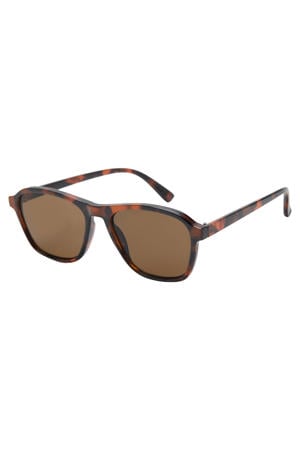 zonnebril met tortoise print bruin