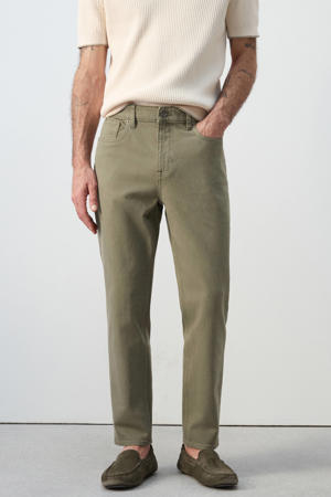 tapered jeans groen