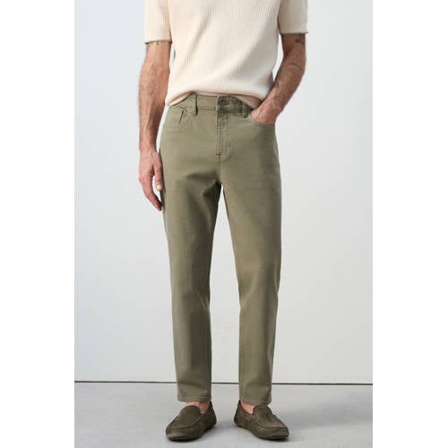 Mango Man tapered jeans groen afbeelding