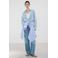 Mango geruit blouse blauw