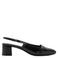 Mango lakleren slingback pumps met blokhak zwart